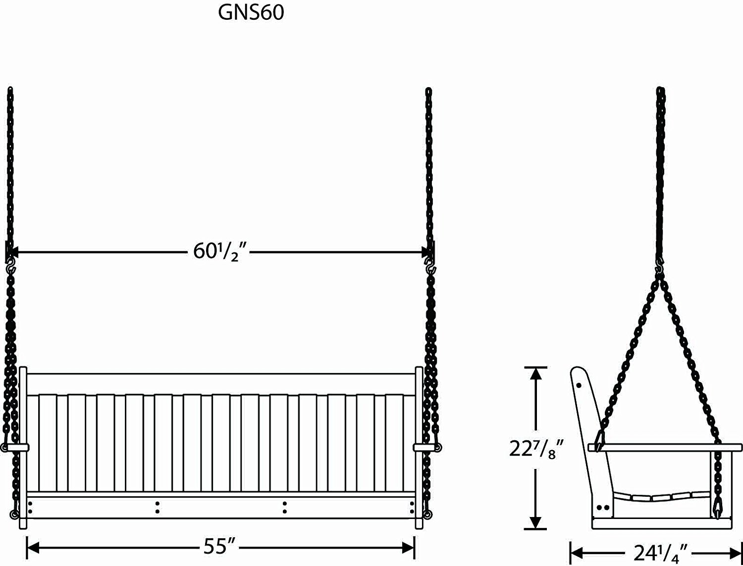 Polywood Porch Swing Reviews and Information - OutsideModern