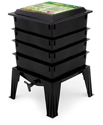 Natures Farm Worm Factory 360 WF360B Worm Composter, Black