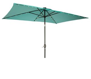 Best Rectangular Patio Umbrella With Solar Lights 5 Top Rectangular Solar Umbrellas Outsidemodern