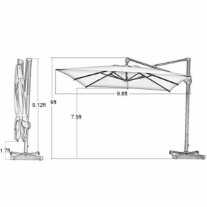 Rectangular Cantilever Umbrella Reviews Outsidemodern