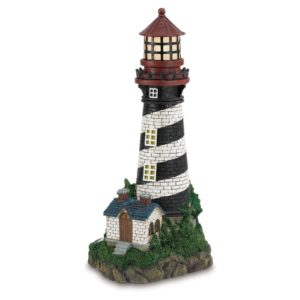 Solar Powered Lighthouse Lawn Ornaments Outsidemodern