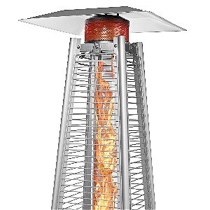 pyramid heater tiki thermo patio outsidemodern tube close glass