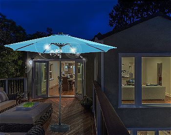 best patio umbrella with lights