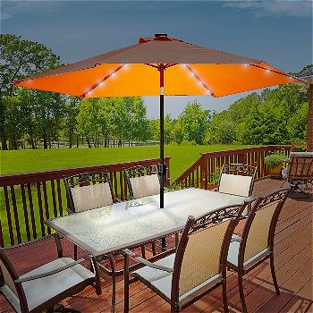 Shine On With The Best Patio Umbrella With Lights Outsidemodern