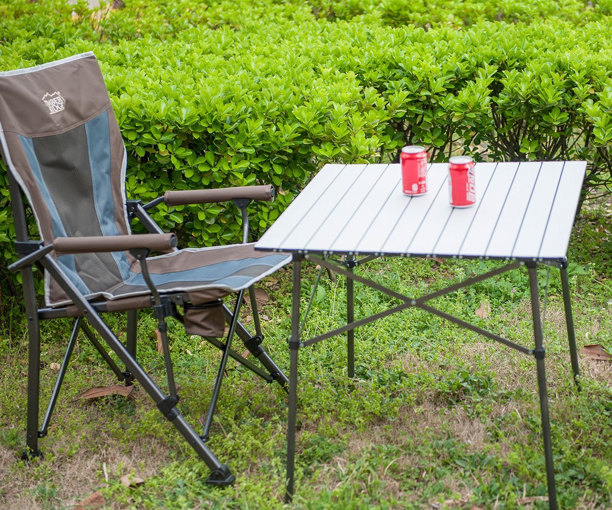 Timber Ridge Folding Roll Up Camping Table Review | OutsideModern